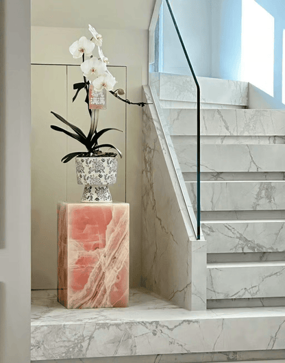 Pink Onyx Plinth
